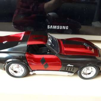 Машина Jada 1:24 Голливудские тачки Chevy Corvette Stingray 1969 +фигурка Харли Квинн 31196: отзыв пользователя Детский Мир