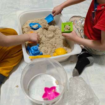 Кинетический песок Brauberg для детей и малышей набор 3 кг для лепки: отзыв пользователя Детский Мир