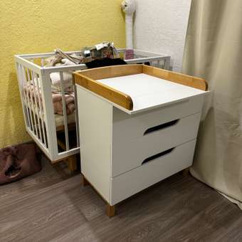 Комод детский пеленальный MOWbaby Lilla 84 см cloud white: отзыв пользователя Детский Мир