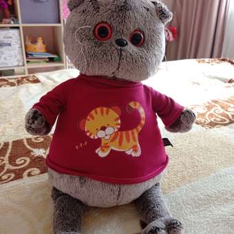 Мягкая игрушка BUDI BASA Басик в футболке с принтом Тигренок 30 см Ks30-143: отзыв пользователя Детский Мир