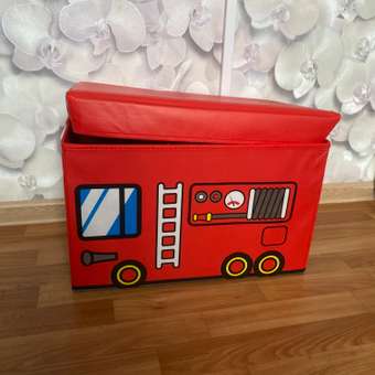 Короб для игрушек Uniglodis Пожарная машина: отзыв пользователя Детский Мир