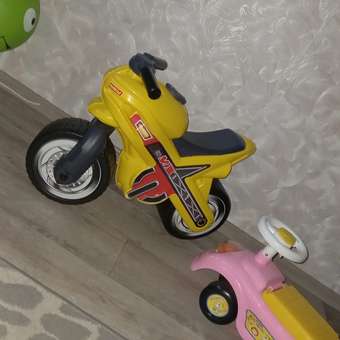 Каталка Полесье Мотоцикл Жёлтый 80578: отзыв пользователя Детский Мир