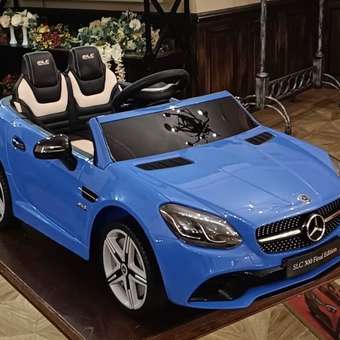 Электромобиль BabyCare Mercedes резиновые колеса синий: отзыв пользователя Детский Мир