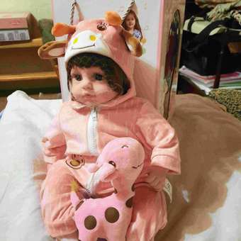 Кукла реборн SHARKTOYS 45 см в костюме жирафа Игрушка в подарок: отзыв пользователя Детский Мир