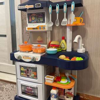 Игровой набор детский AMORE BELLO Умная Кухня с пультом с паром и кран с водой игрушечные продукты и посуда 42 JB0209162: отзыв пользователя Детский Мир