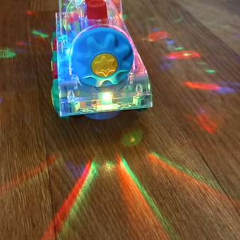 Паровоз прозрачный BalaToys с шестеренками светящийся: отзыв пользователя Детский Мир
