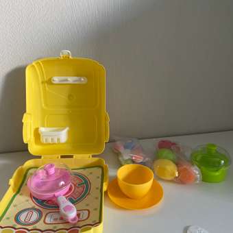 Детский игровой набор SHARKTOYS кухня для девочки в рюкзаке: отзыв пользователя Детский Мир