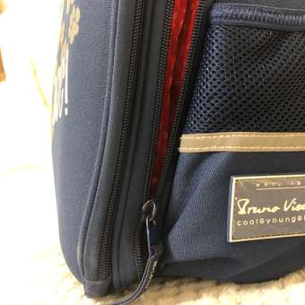 Рюкзак школьный Bruno Visconti синий с эргономичной спинкой Влюбленный корги: отзыв пользователя Детский Мир