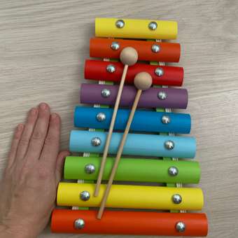 Ксилофон цветные ступеньки Alatoys 9 планок: отзыв пользователя Детский Мир