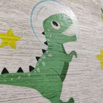 Наклейка Zabiaka пластик интерьерная цветная «Динозавры в открытом космосе» 40х60 см: отзыв пользователя Детский Мир