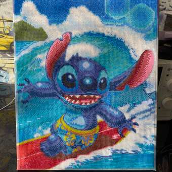 Алмазная мозаика Art on Canvas Стич на волне в ассортименте: отзыв пользователя Детский Мир