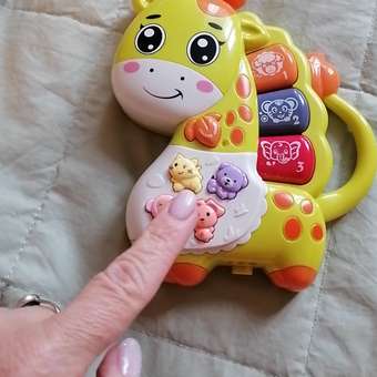 Музыкальная игрушка Mioshi Весёлый жирафик (17х18 см): отзыв пользователя Детский Мир
