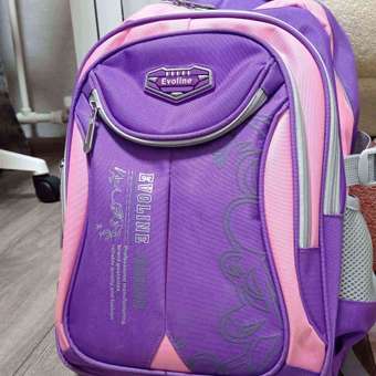 Рюкзак школьный Evoline большой сиреневый розовый EVOS-316: отзыв пользователя Детский Мир