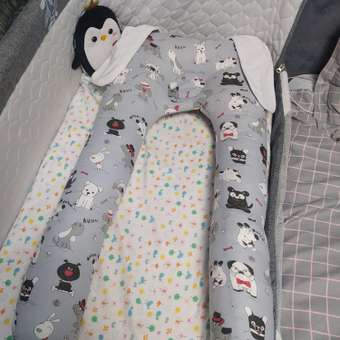 Кокон гнездышко позиционер Owl and EarlyBird Собачки для детей с первого месяца жизни: отзыв пользователя Детский Мир