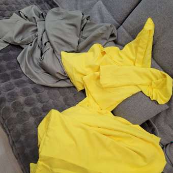 Комплект постельного белья PAVLine Манетти полисатин Евро желтый/серый S15: отзыв пользователя Детский Мир