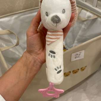 Игрушка-пищалка Uviton Baby bunny Арт.0202Розовый: отзыв пользователя Детский Мир