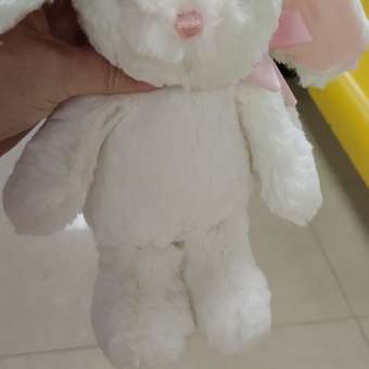 Игрушка мягкая Aurora Кролик с лентой Кремовый 171056B: отзыв пользователя Детский Мир