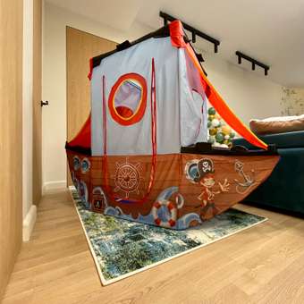 Детская палатка Наша Игрушка Пиратский корабль 170х70х135 см в сумке: отзыв пользователя Детский Мир