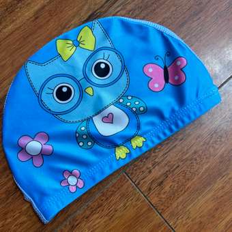 Детская шапочка для плавания Namo голубая_сова: отзыв пользователя Детский Мир
