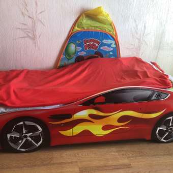 Кровать-машина Бельмарко Бондмобиль Красный: отзыв пользователя Детский Мир