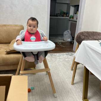 Стульчик для кормления Babyton Woody Grey трансформер: отзыв пользователя Детский Мир