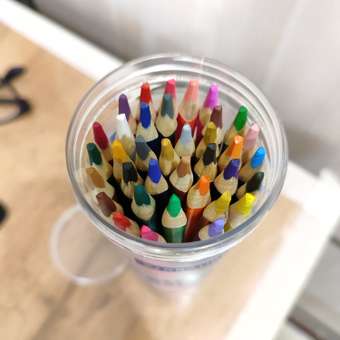 Карандаши цветные Brauberg акварельные для рисования 36 цветов трёхгранные: отзыв пользователя Детский Мир