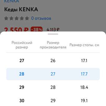 Кеды KENKA: отзыв пользователя Детский Мир