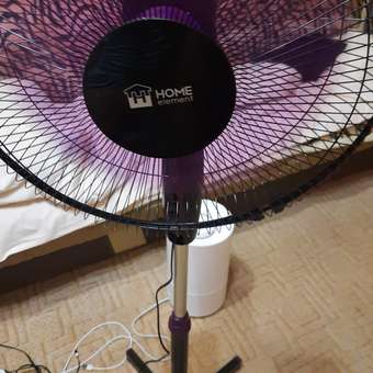 Вентилятор напольный HOME ELEMENT HE-FN1204 черный фиолетовый: отзыв пользователя Детский Мир