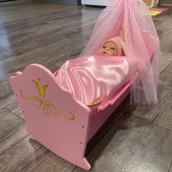 Кроватка-люлька Mary Poppins с балдахином кукольная мебель для куклы пупса кукол. Принцесса: отзыв пользователя Детский Мир