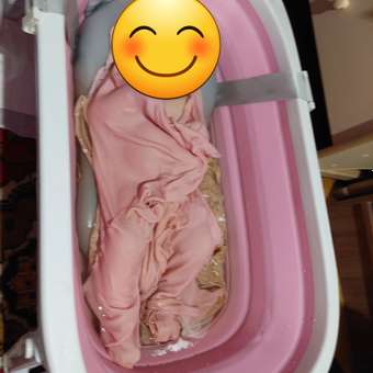 Ванночка Miyoumi для купания новорожденных Baby pink с матрасиком: отзыв пользователя Детский Мир