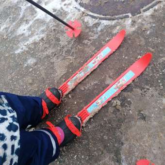 Лыжи Олимпик Вираж-спорт игровые с палками МПЛ 106.00: отзыв пользователя ДетМир