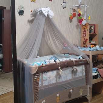 Балдахин BABY STYLE для детской кроватки серый: отзыв пользователя Детский Мир