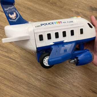 Парковка SHARKTOYS самолет полиции, кран + 3 авто: отзыв пользователя Детский Мир