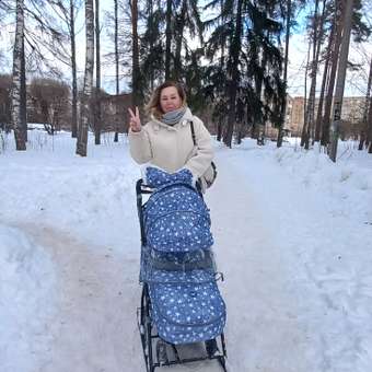 Санки-коляска Ника с ручкой, с перекидной ручкой, с колесами: отзыв пользователя ДетМир