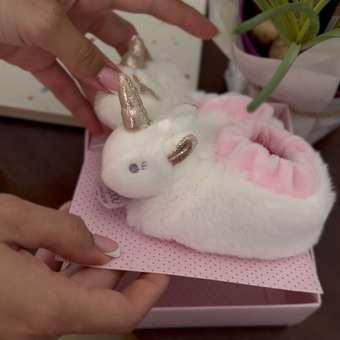 Игрушка-погремушка Doudou et compagnie  в форме пинетки единорог: отзыв пользователя Детский Мир