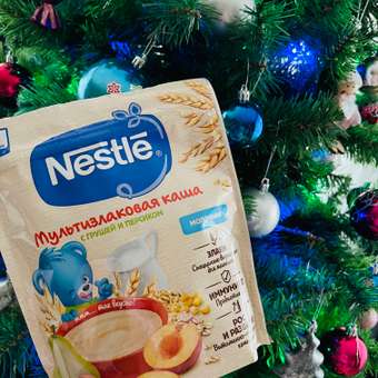 Каша молочная Nestle мультизлаковая груша-персик 200г с 6месяцев: отзыв пользователя Детский Мир