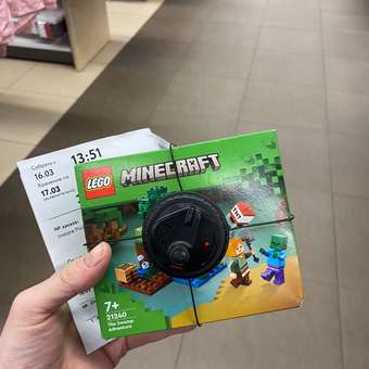 Конструктор LEGO Minecraft Болотное приключение блочный: отзыв пользователя Детский Мир