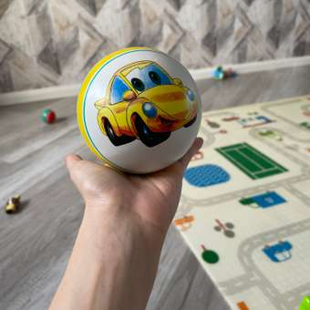 Мяч ЧАПАЕВ Желтая машинка бирюзовый 100мм: отзыв пользователя Детский Мир