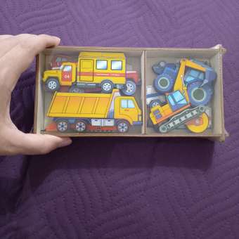 Магнитная игра Нескучные игры Транспорт в коробке 12 деталей: отзыв пользователя Детский Мир
