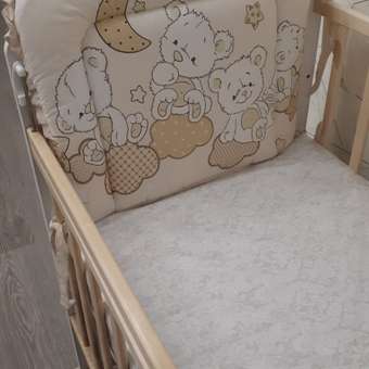 Детская кроватка Babyton прямоугольная, (береза, белый): отзыв пользователя Детский Мир
