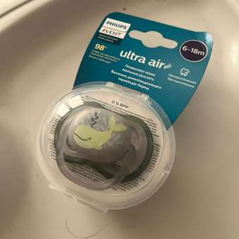 Пустышка Philips Avent Ultra air SCF086/05 с футляром для хранения и стерилизации 6-18месяцев 1шт: отзыв пользователя ДетМир