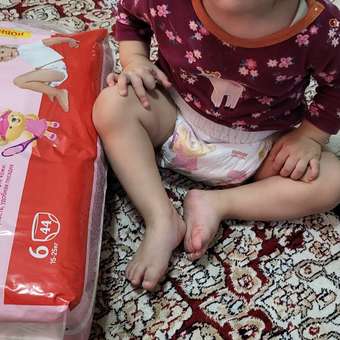 Трусики Huggies Ultra Comfort для девочек 6 (15-25 кг) 44 шт.: отзыв пользователя ДетМир