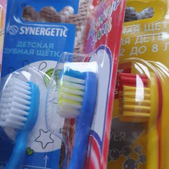 Зубная щетка Synergetic детская Голубая 600003: отзыв пользователя Детский Мир
