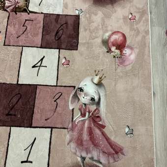 Ковер комнатный детский KOVRIKANA классики зайцы розовый 160х225 см: отзыв пользователя Детский Мир