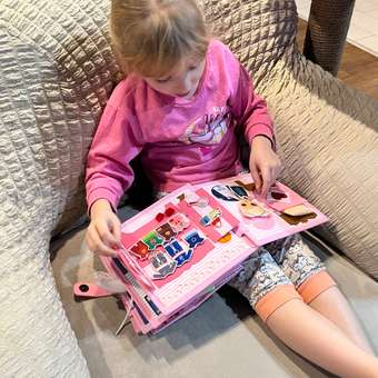 Книжка-игрушка Brusnichka-books Домик с мебелью куколкой и одеждой: отзыв пользователя Детский Мир