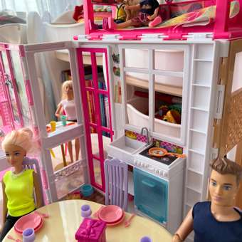Дом Barbie с мебелью и аксессуарами HCD47: отзыв пользователя Детский Мир