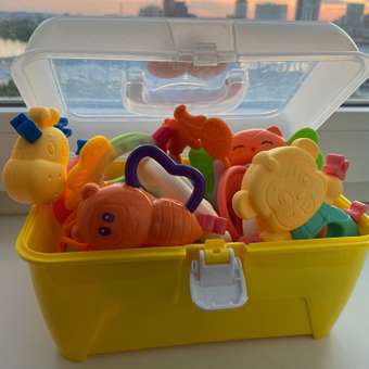 Погремушки и прорезыватели Zeimas набор 13 шт в кейсе развивающие игрушки: отзыв пользователя Детский Мир
