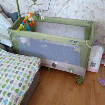 Манеж-кровать Babyton Dreamy Green: отзыв пользователя ДетМир