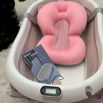 Ванна Babyton складная с матрасиком Pink: отзыв пользователя ДетМир