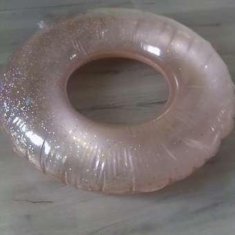 Круг надувной для плавания SHARKTOYS Пончик 90 см с паетками: отзыв пользователя Детский Мир